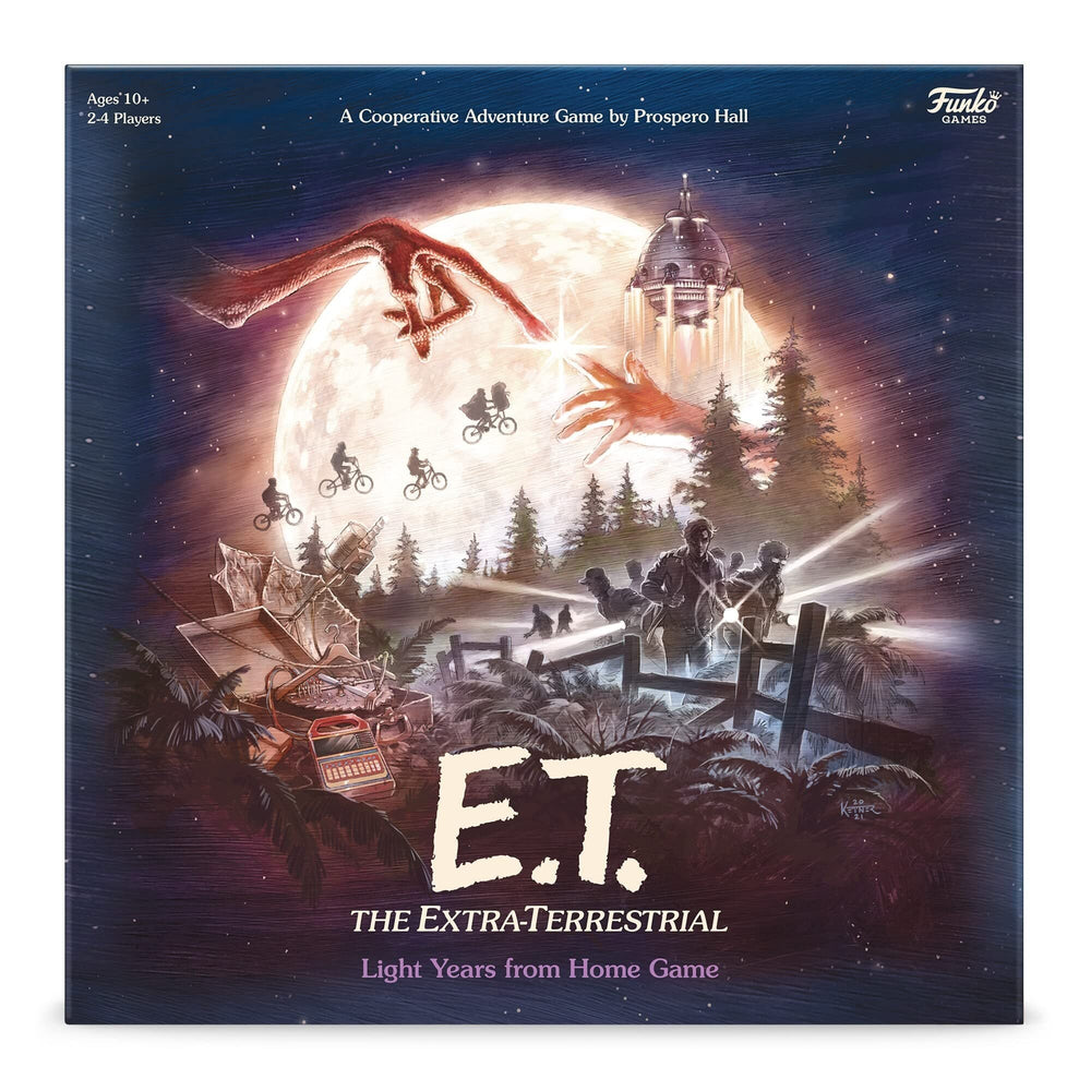 Funko ET cooperative game box shown for family play and setup