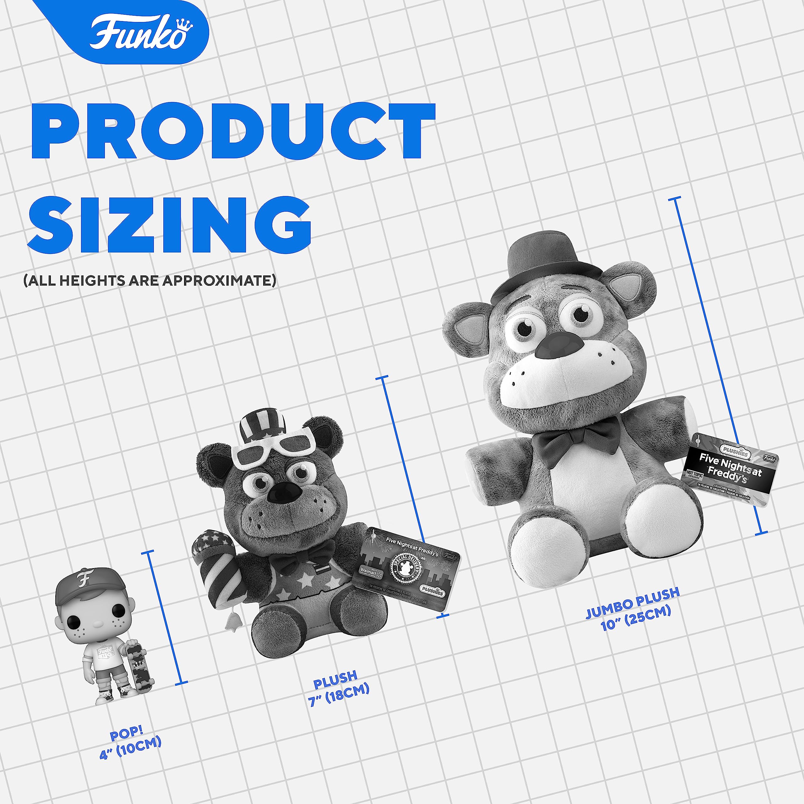 Funko Frostbite Balloon Boy plush back view, shows frost texture details