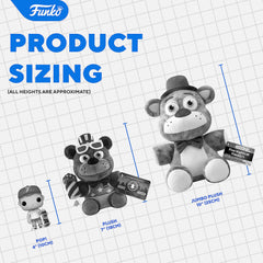 Funko Frostbite Balloon Boy plush back view, shows frost texture details
