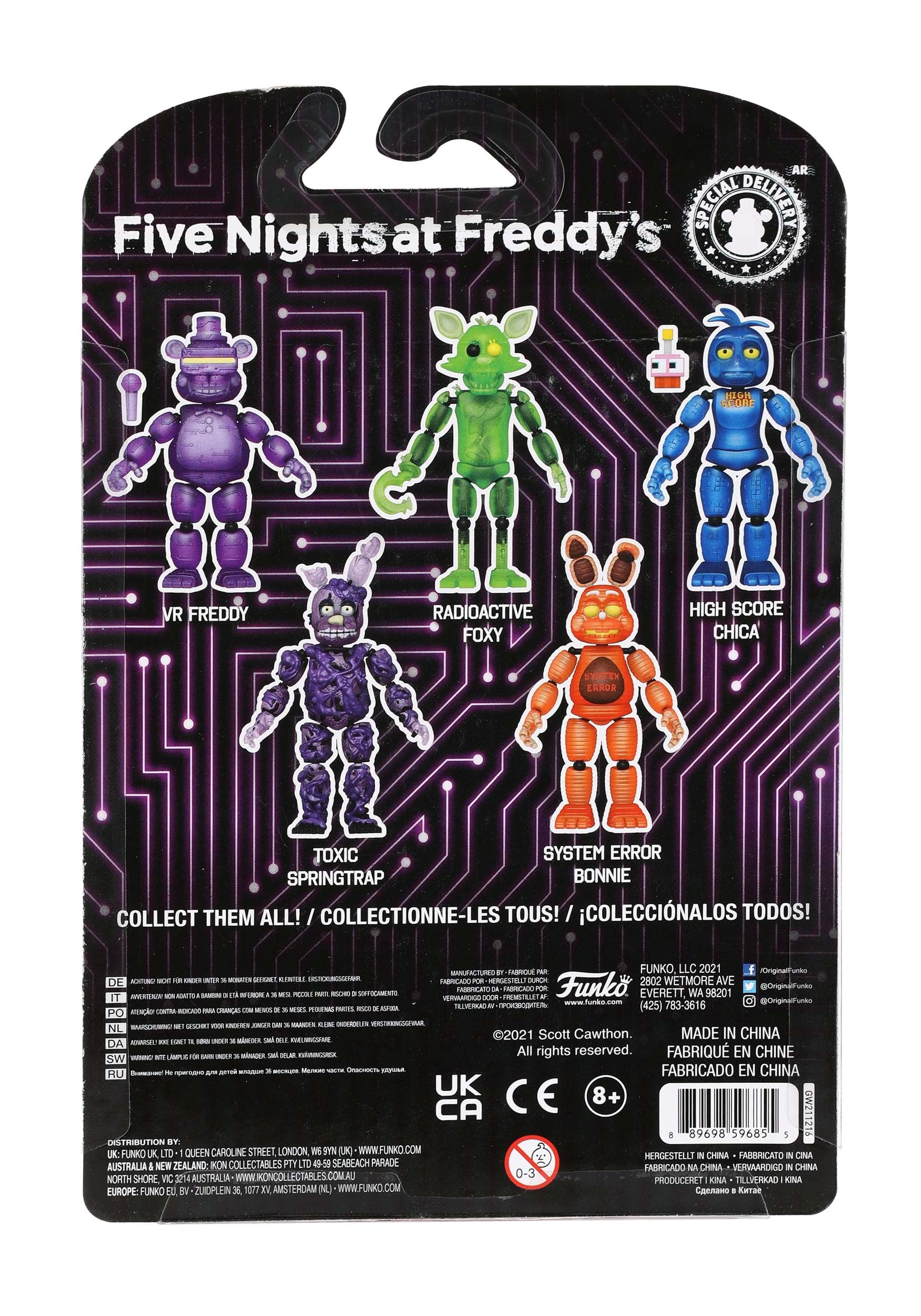 Funko Five Nights at Freddy's Bonnie glow figure with dynamic pose