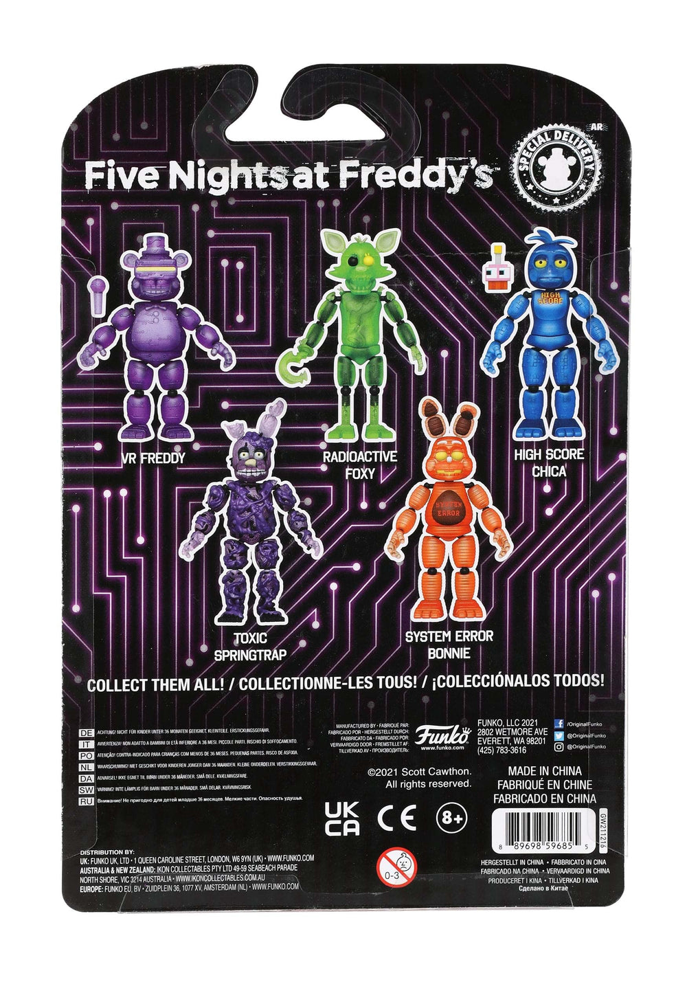 Funko Five Nights at Freddy's Bonnie glow figure with dynamic pose