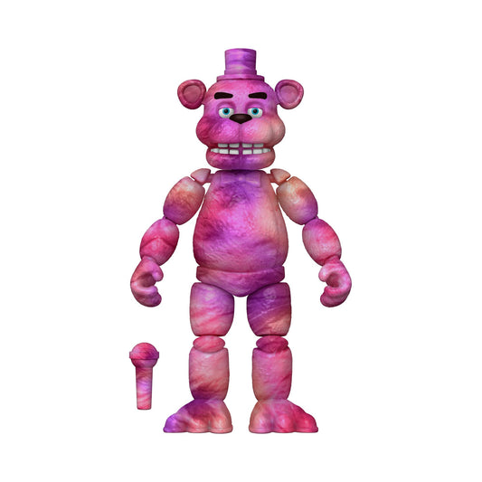 Funko FNAF Tie-Dye Freddy articulated figure for dynamic collection display.