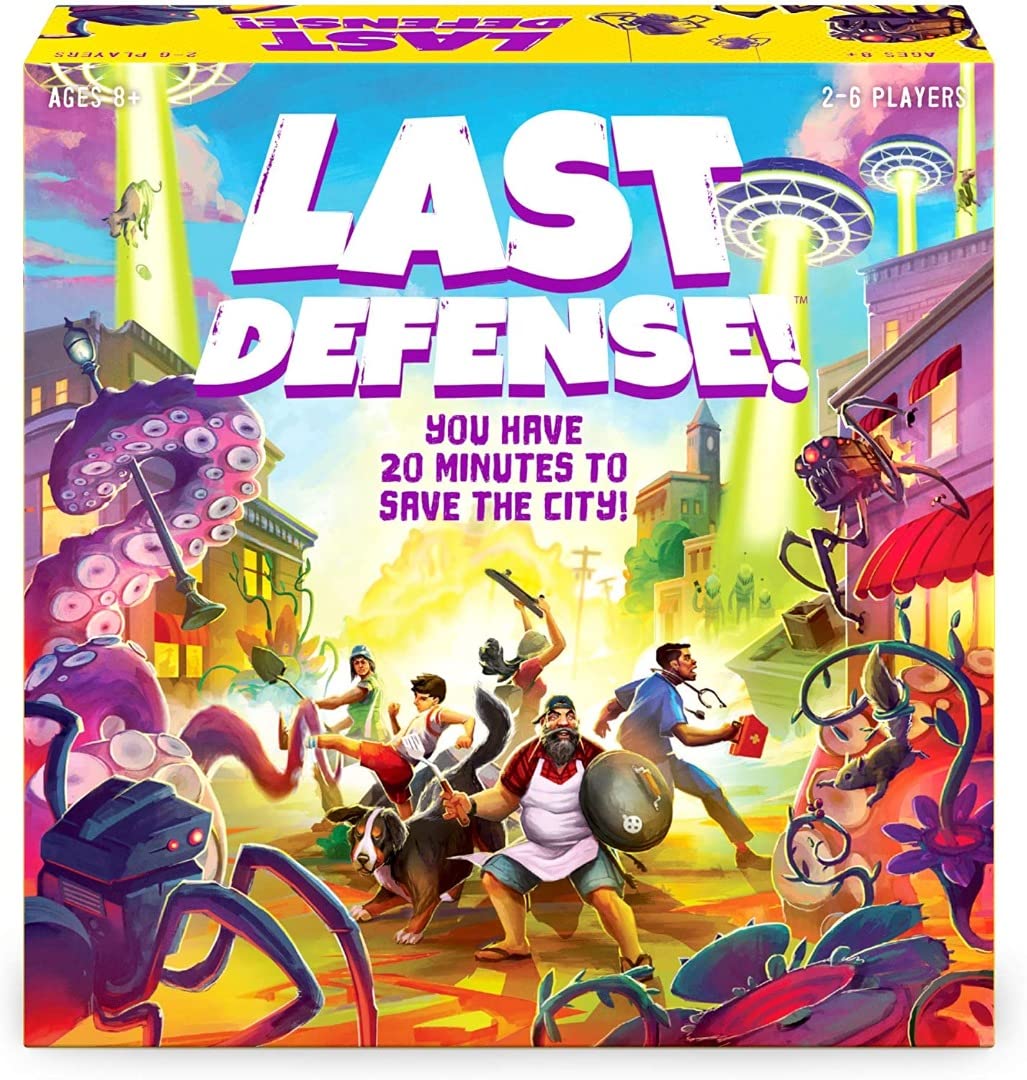Funko Games Last Defense game box ready for quick family play sessions