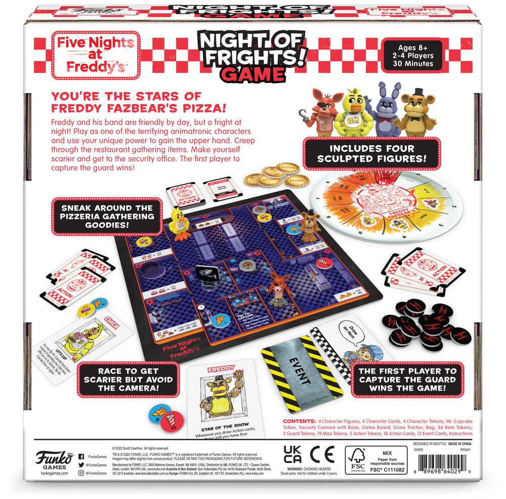 Chica figure posed dynamically from Funko Games Night of Frights, great for tabletop setup