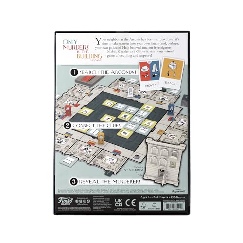 FUNKO GAMES movers figures on the game board help track suspects during tense investigation.