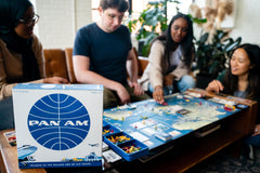 Funko Games Pan Am era tiles highlight four airline eras for varied gameplay