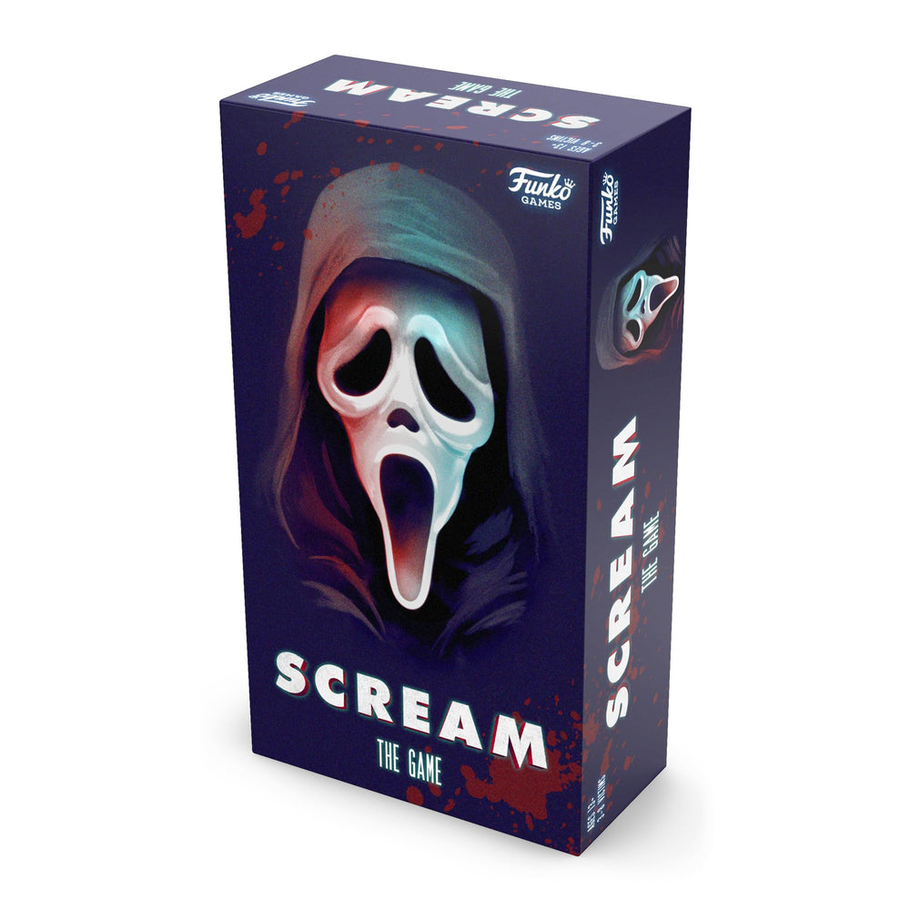 Funko Games Scream The Game packaging display shows the thrilling experience.
