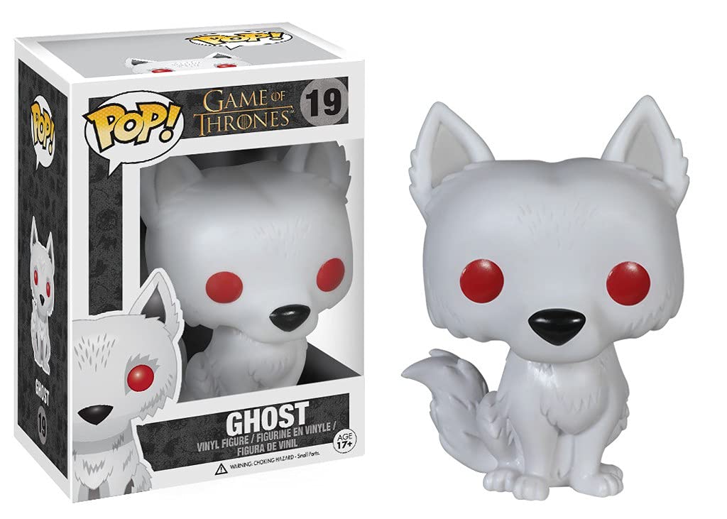 Funko Ghost vinyl figure from Game of Thrones, ideal for display and collectors' shelves