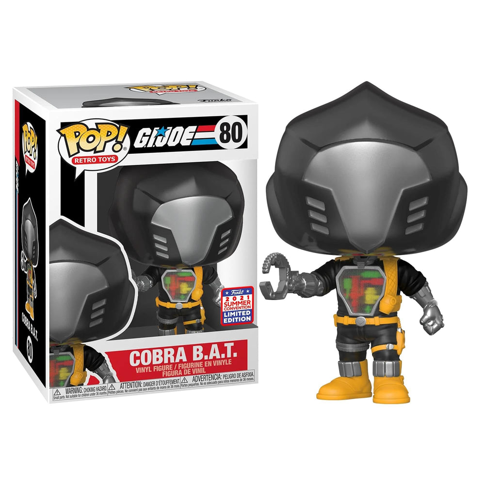 Funko G.I. Joe Cobra B.A.T. POP displayed in a window box for collectors
