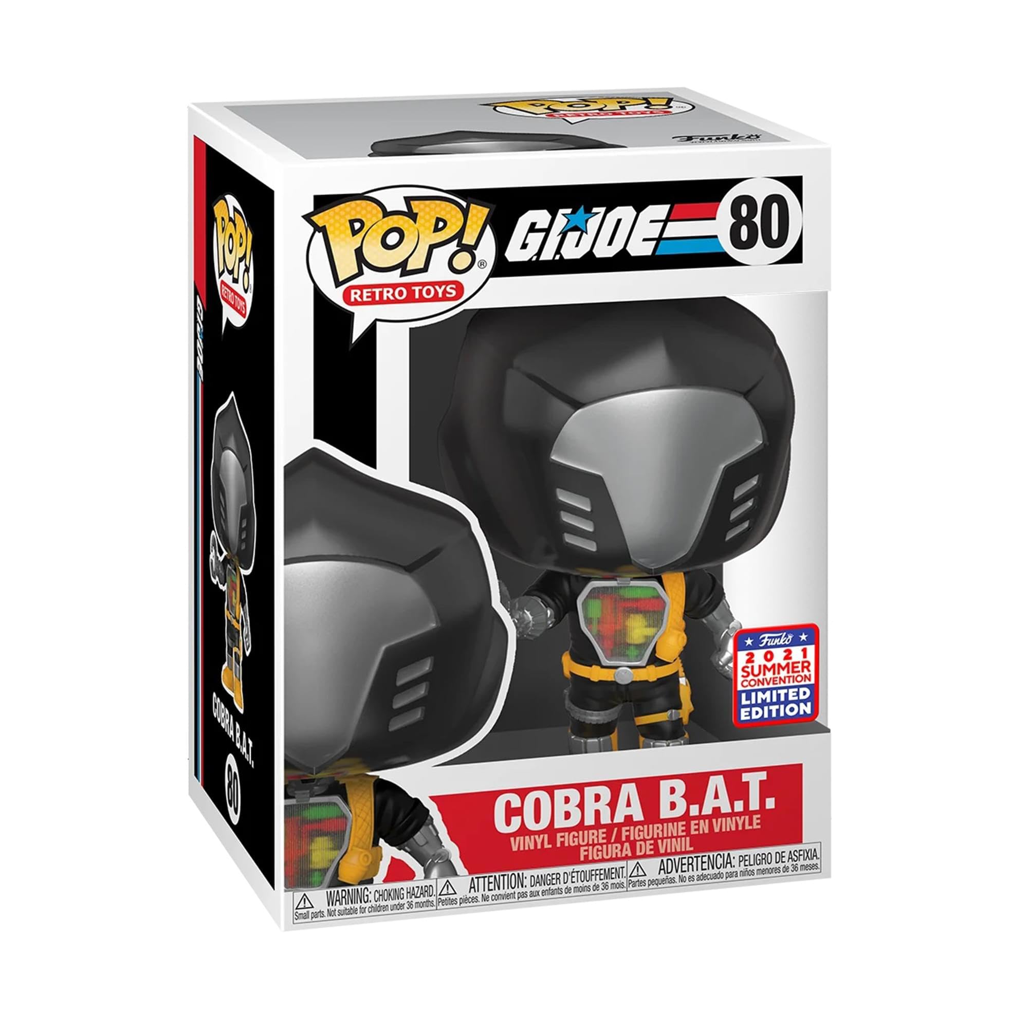 Funko G.I. Joe Cobra B.A.T. POP packaging window box keeps display pristine