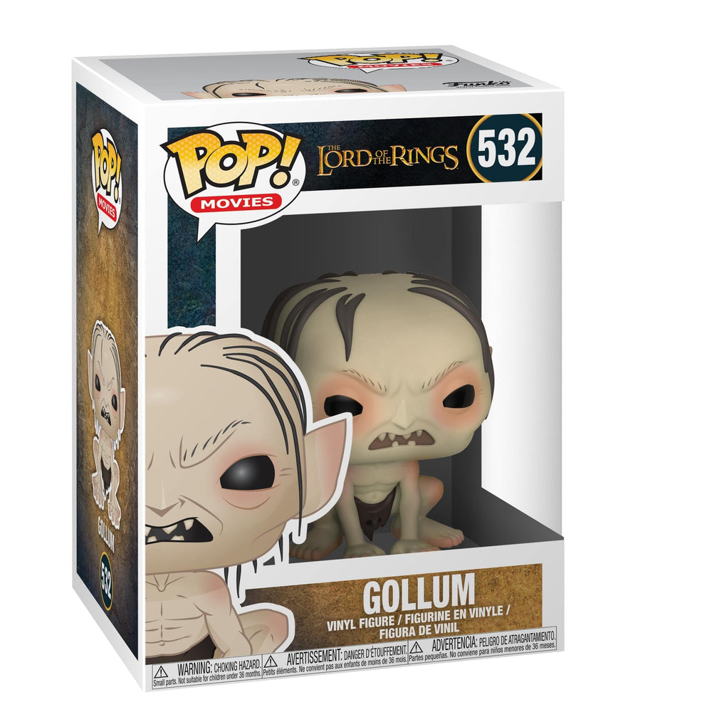 Funko Gollum POP vinyl front view for shelf display