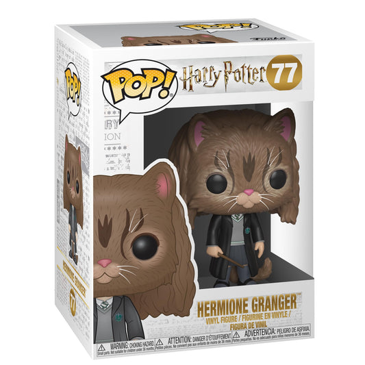 Funko Hermione Cat Pop Vinyl figure for display in wizarding collections.