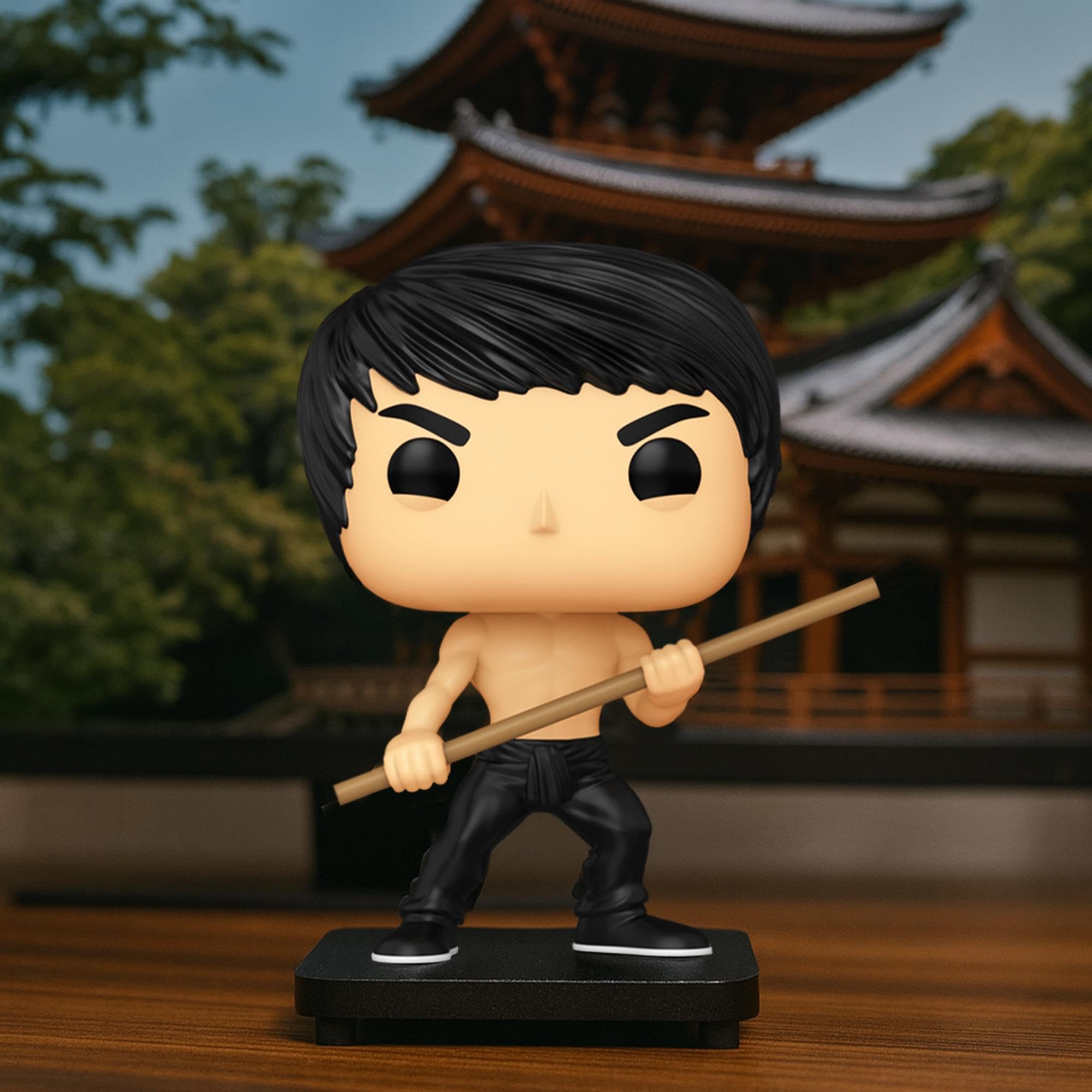 Bruce Lee Funko mini vinyl figure for shelf display