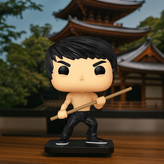 Bruce Lee Funko mini vinyl figure for shelf display