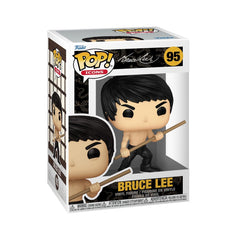 Funko Icons Bruce Lee pose figure for desk display and collection