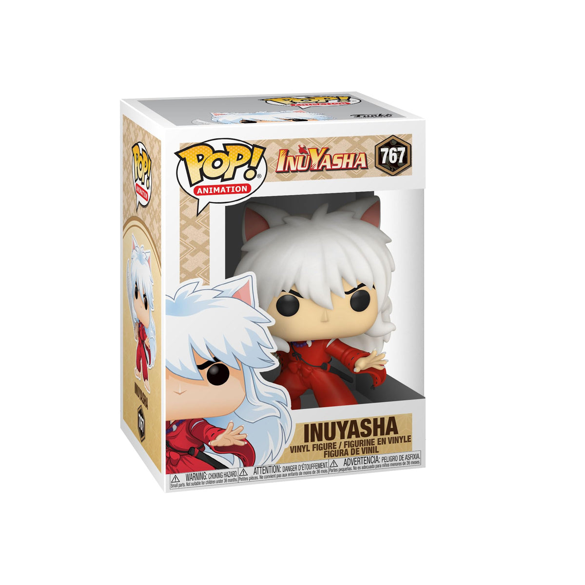 Funko Inuyasha Pop vinyl figure front view for shelf display and collection.