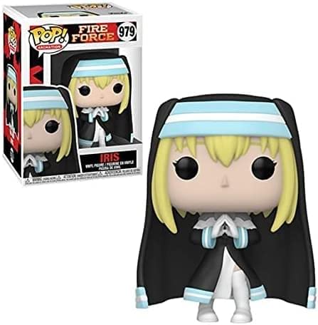 Funko Iris Fire Force Pop closeup reveals intricate paint and deco.