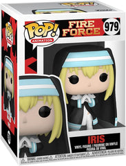 Funko Iris Fire Force Pop packaging captures the unboxing moment for fans.