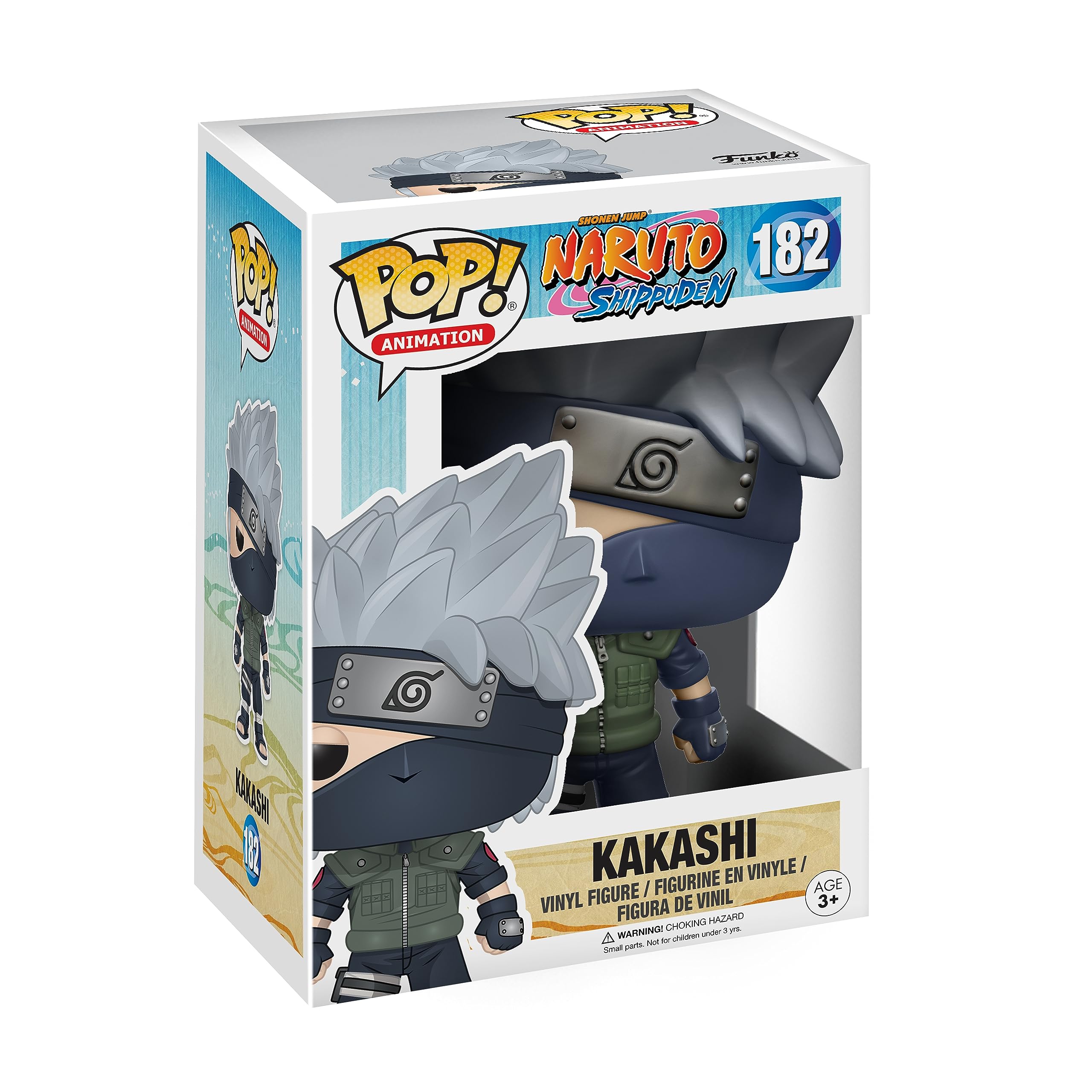 Funko Kakashi Pop vinyl figure front view for display and collection.