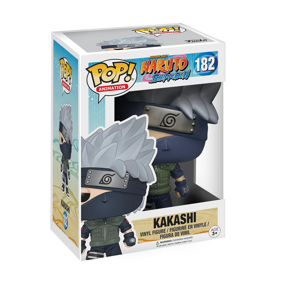 Funko Kakashi Pop vinyl figure front view for display and collection.