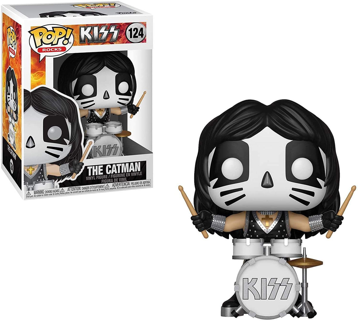 Funko Pop Kiss Catman figure front view for desk or shelf display.