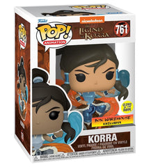 Korra figure shown in window display box for safe, stylish presentation