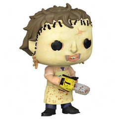 Funko Leatherface Pop! packaging weight detail aids display planning.
