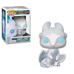 Durable premium vinyl Light Fury figure from Funko, perfect as a gift and display piece.