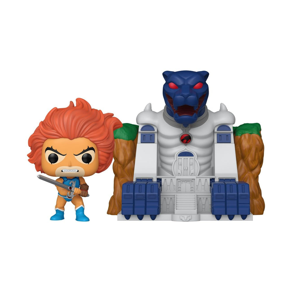 Funko Lion-O close-up face shows detailed sculpt and paint.