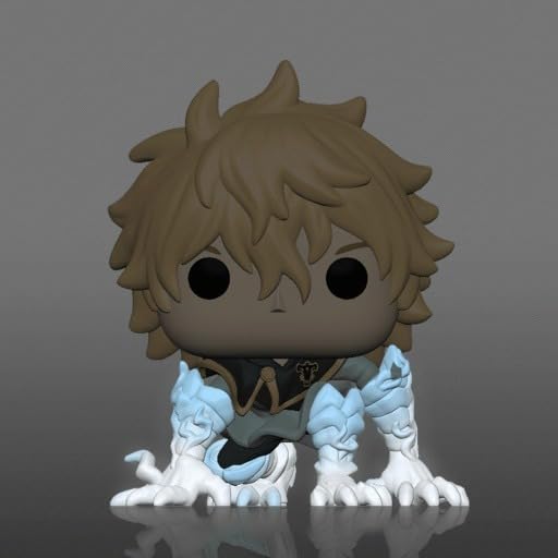 Funko POP Luck Voltia figure standing upright fits on a bookshelf.