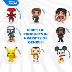Funko POP Luck Voltia packaging highlights ages 3 and up suitability.