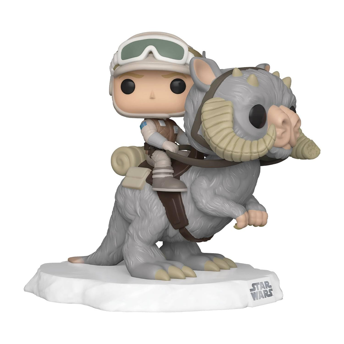 Funko Luke on Taun Taun Deluxe figure in window box, ideal for Star Wars display and collection.