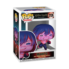 Funko Mahito figure front view, ideal compact display on desk or shelf.