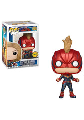 Funko Captain Marvel POP 3-3-4-inch figure for desk or shelf display.