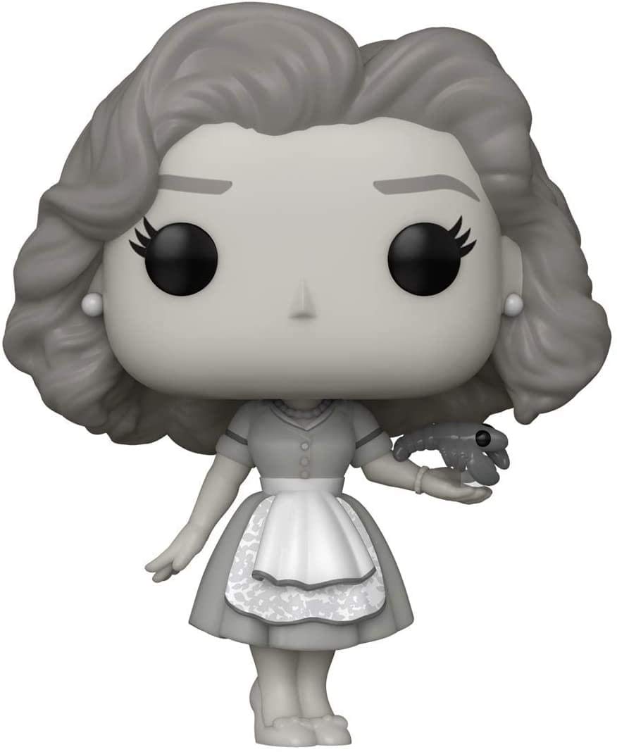 Funko Marvel WandaVision Wanda collection display, ideal for creating a themed Marvel shelf.