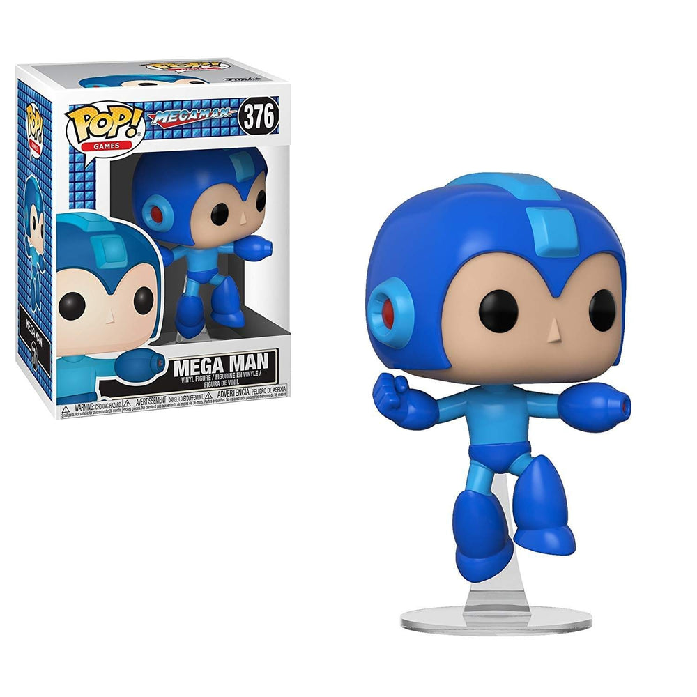 Funko Megaman Jumping Megaman figure on display, ideal for Megaman fans and collectors.