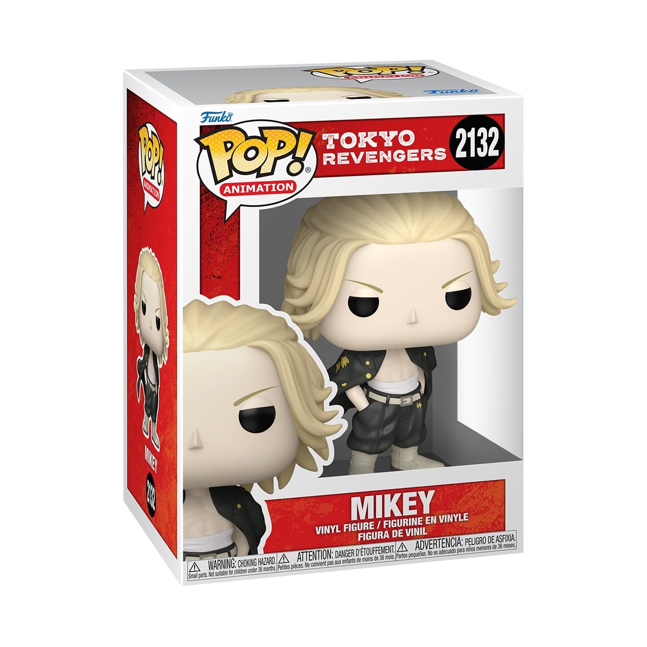 Funko Mikey Tokyo Revengers collectible figure, 3.75 inches, ideal for display.