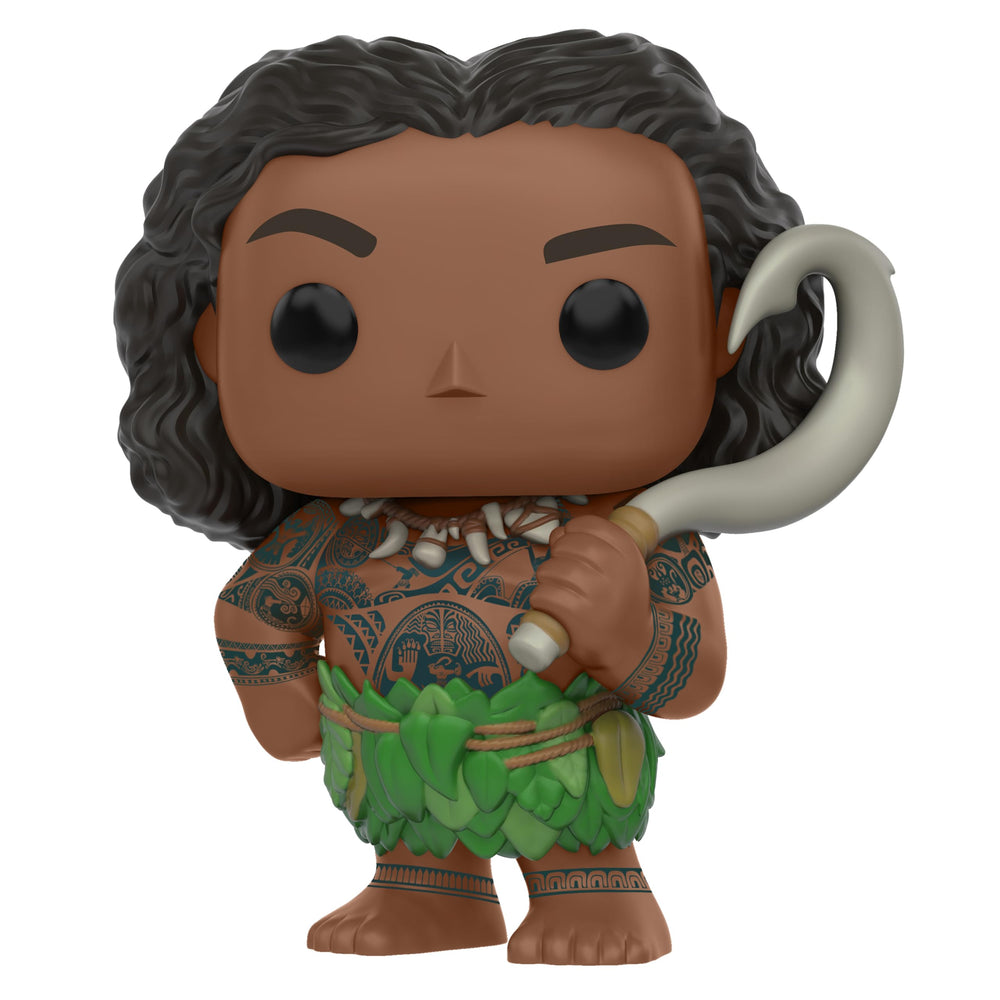 Funko Moana Maui action figure side profile for shelf display.