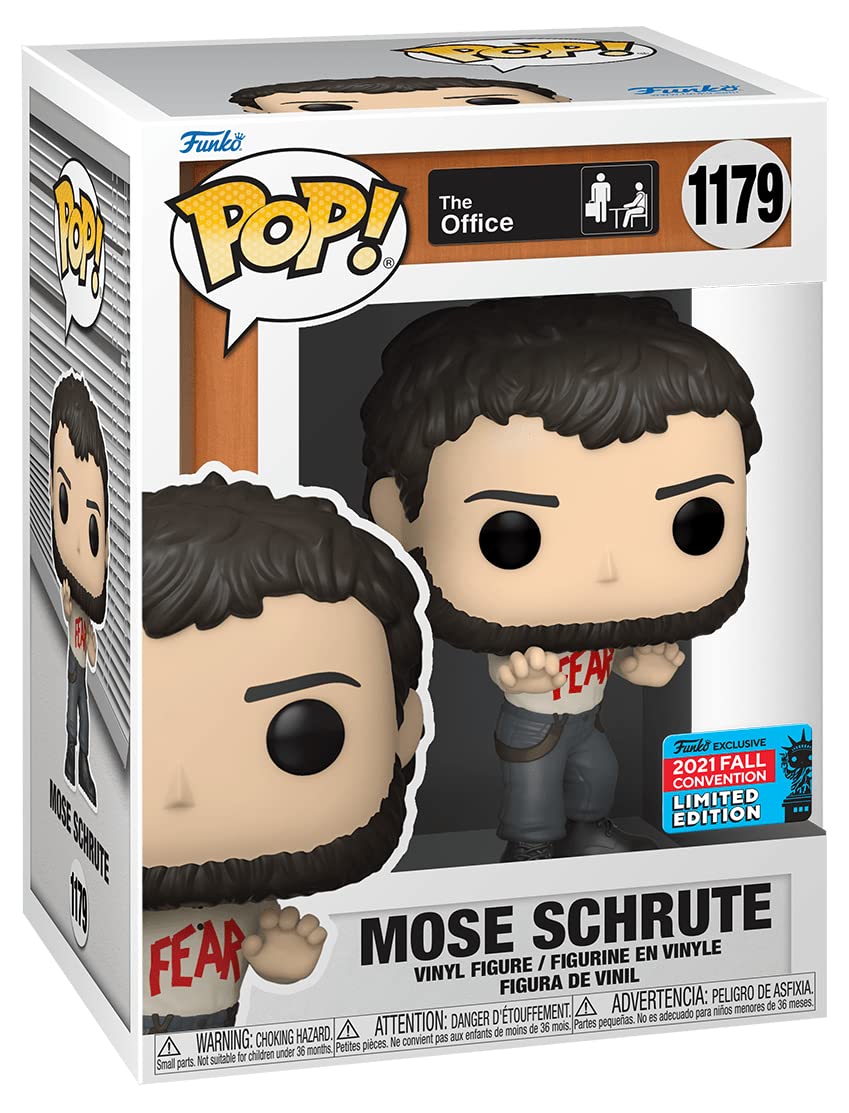 Funko Mose Schrute window box packaging ready for display.