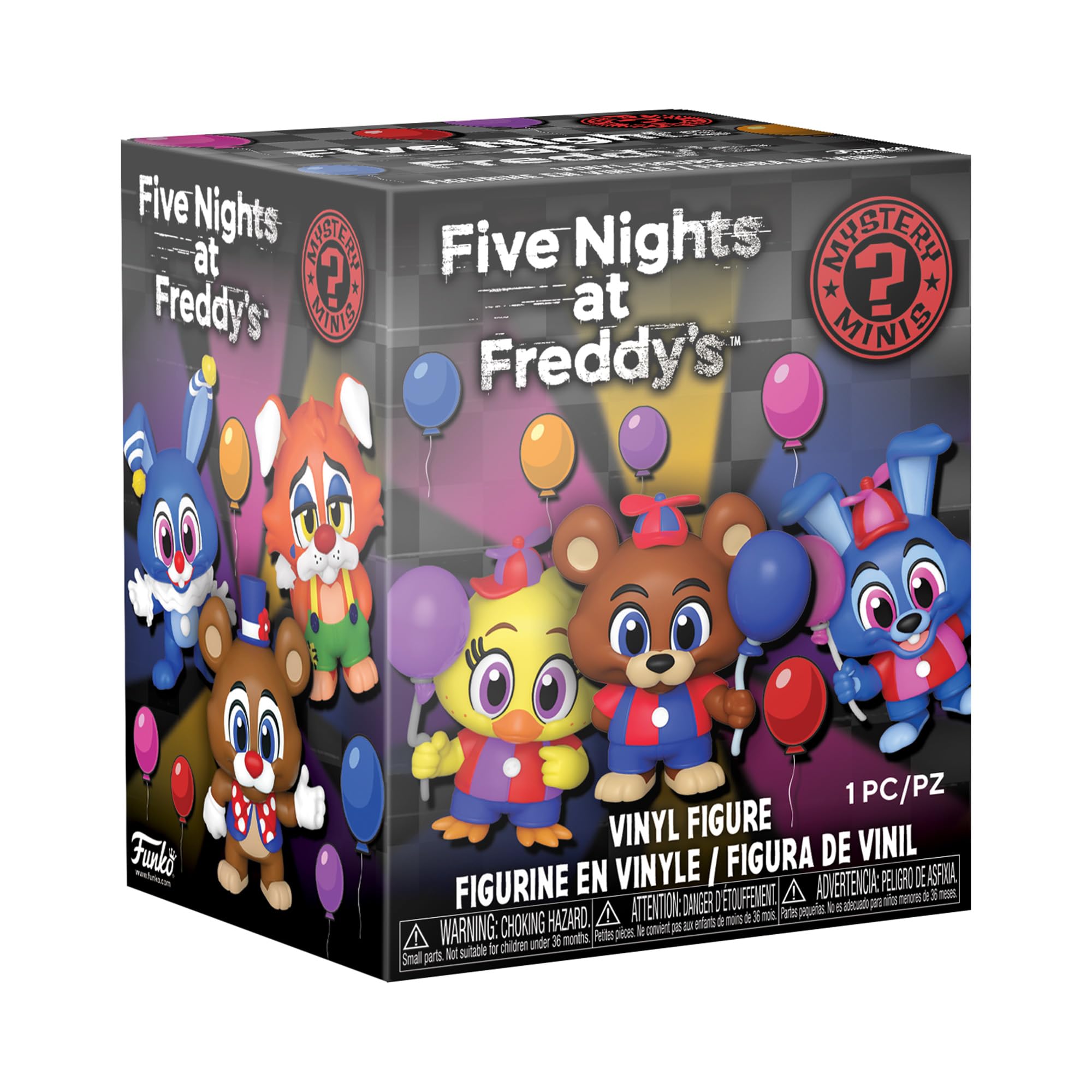 Funko Mystery Mini Balloon Freddy figure, perfect as a displayable collectible for FNAF fans.