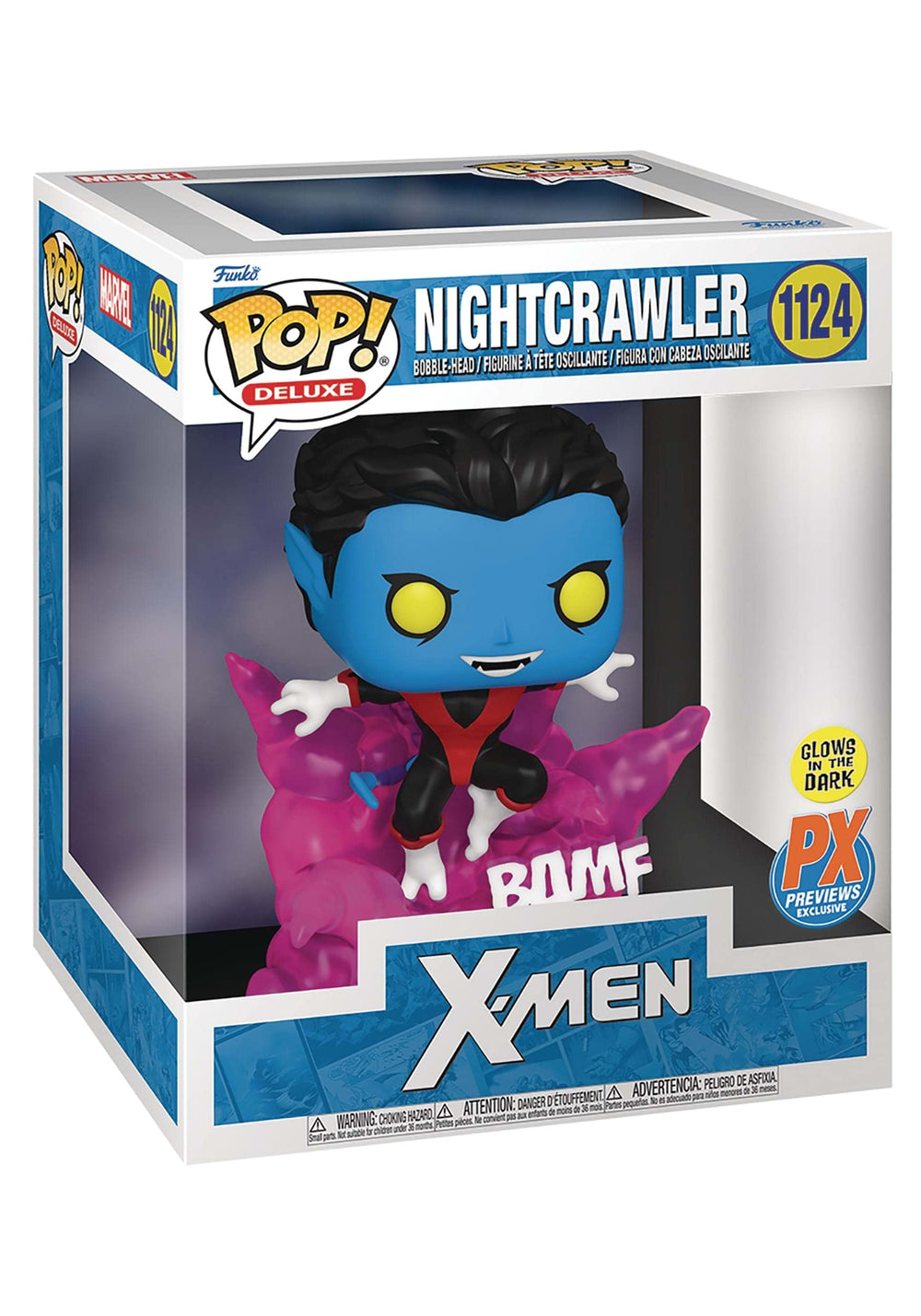 Funko Nightcrawler classic X-Men figure enhances any collection.