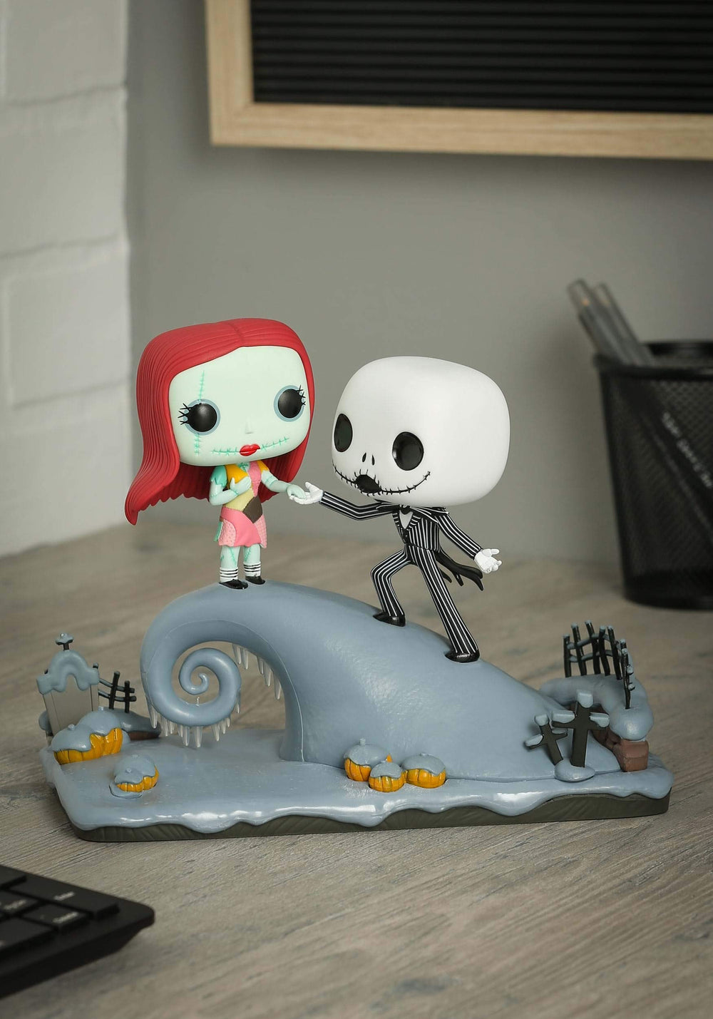 Funko Pop Nightmare Before Christmas Jack and Sally on the Hill—ideal for shelf display and fan collections.
