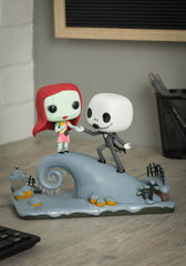 Funko Pop Nightmare Before Christmas Jack and Sally on the Hill—ideal for shelf display and fan collections.