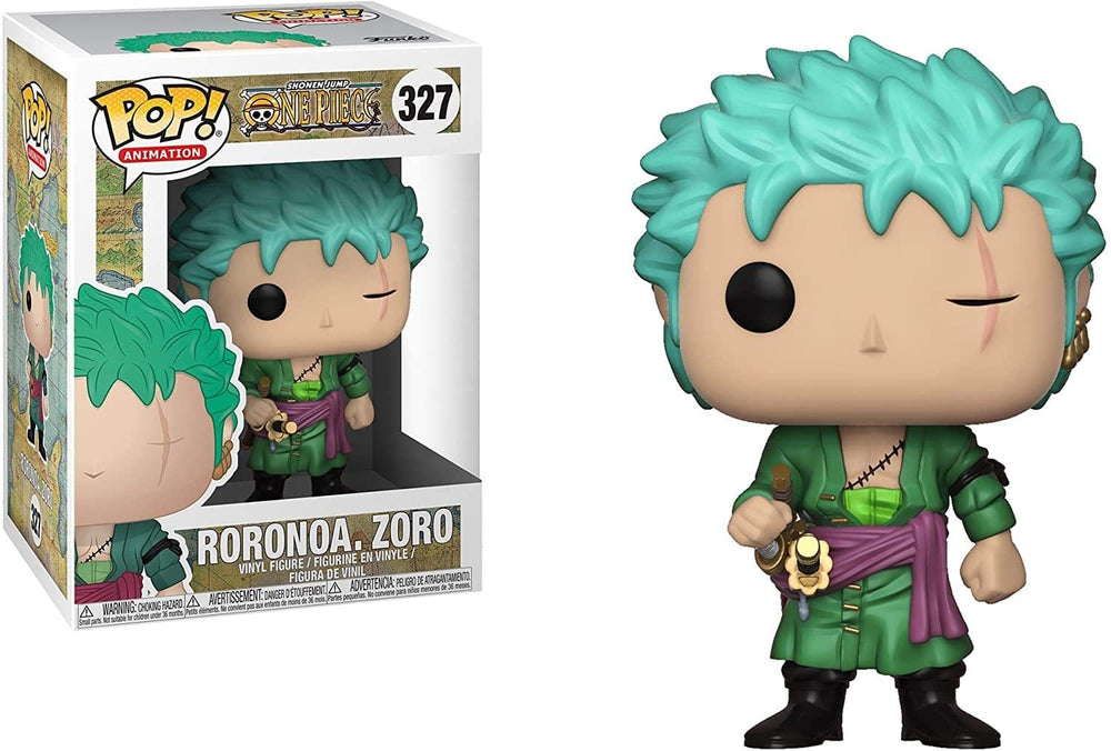 Funko Pop One Piece Zoro figure, ideal display piece for collectors.