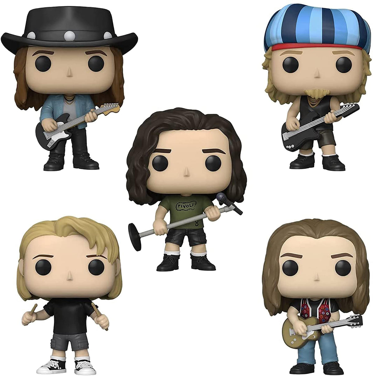 Funko Pearl Jam POP 5PK set on display for collection and gift ideas.
