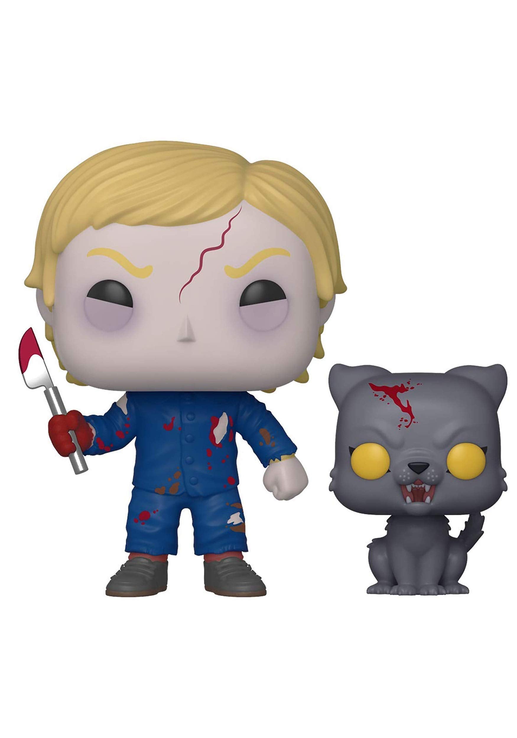 Funko Pet Sematary Undead Gage and Church packaging in window box for gifting.