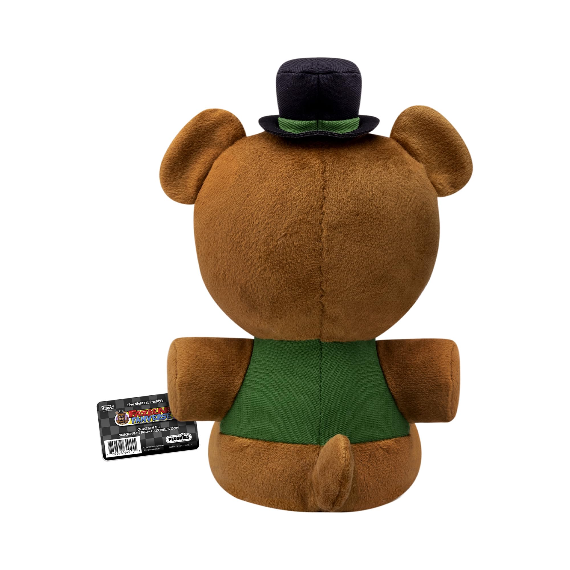 7-inch tall Funko Plush FNAF Weasel stands for shelf display