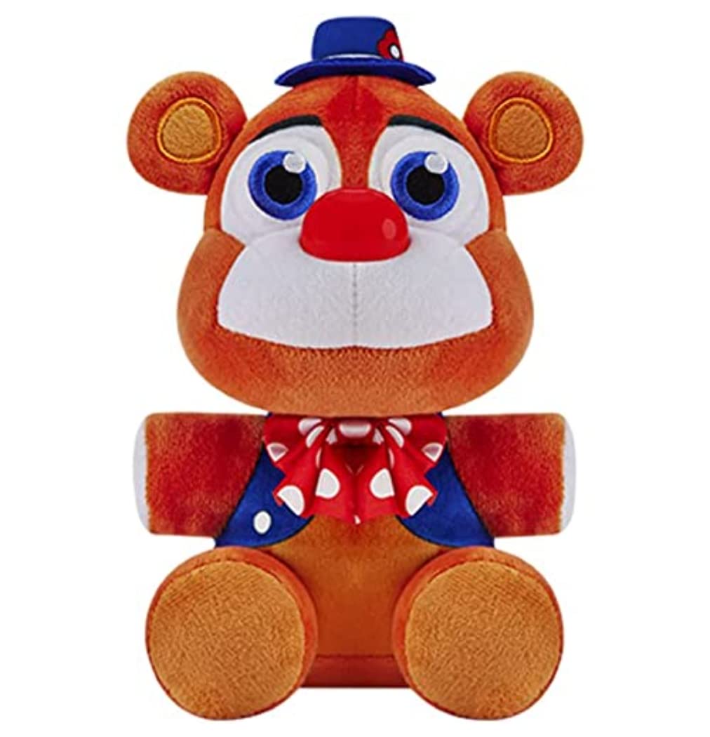 Funko Circus Freddy Fazbear plush front view shows a cozy display-ready size.