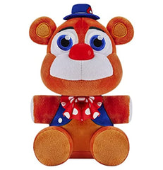 Funko Circus Freddy Fazbear plush front view shows a cozy display-ready size.