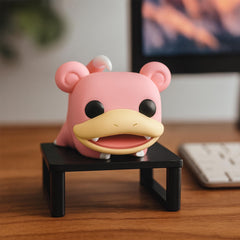 Funko Pop Slowpoke side view; ideal shelf display for collectors.